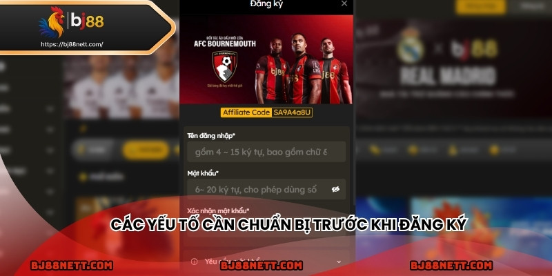 Các yếu tố cần chuẩn bị trước khi đăng ký